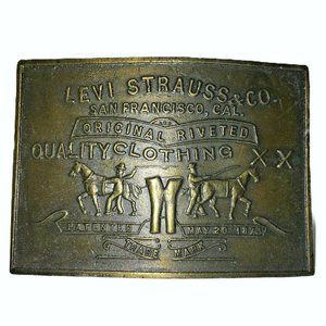 Vintage Levi Strauss San Francisco Cal Belt Buckle